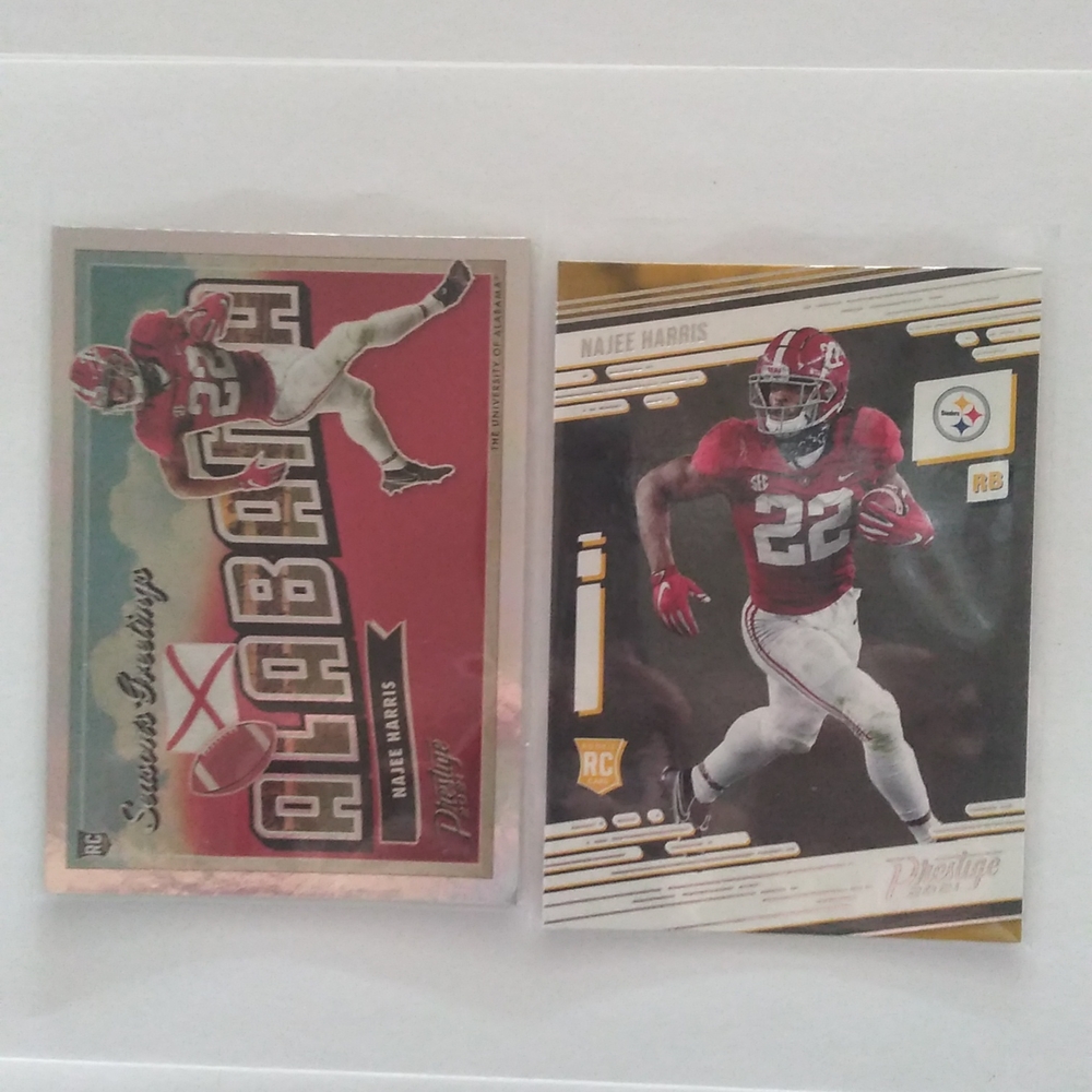 Najee Harris 2 Card RC Rookie LOT 🔥